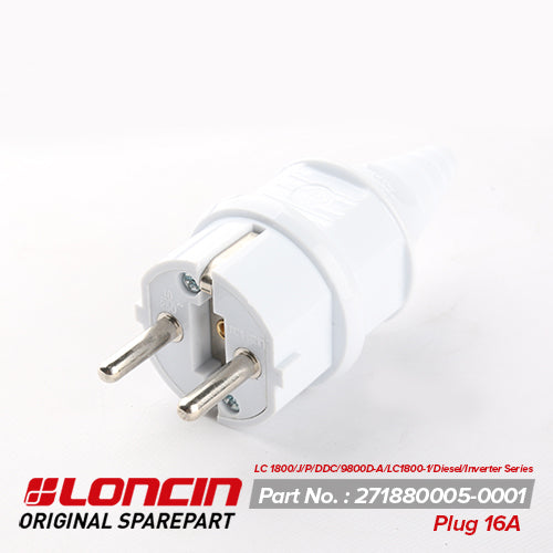 (271880005-0001) Plug 16A for LC1800,J,DDC,P,9800DA,LC11800,Inverter Series,Diesel