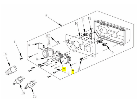 (271890022-0001) Socket 16A for LC1800,J,DDC,P,DA