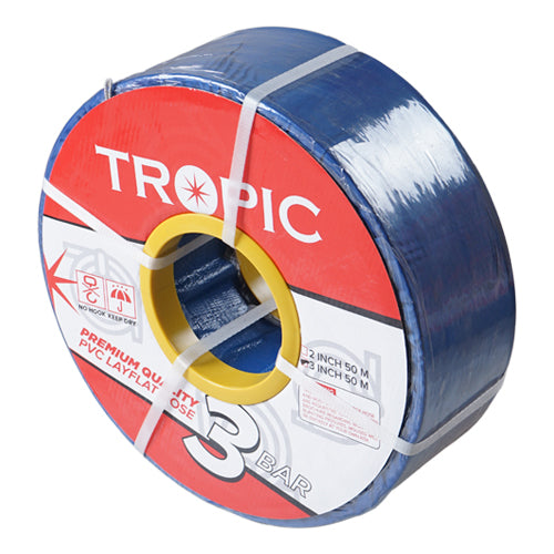 Tropic Premium PVC LAYFLAT HOSE 3INCH 50M Biru