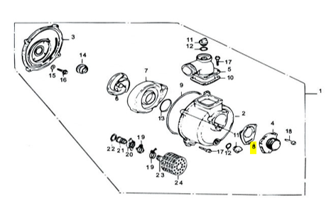 (660320002-0001) Check Valve for 3in Waterpump