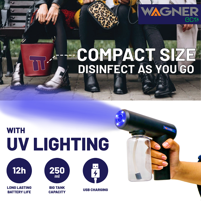 WagnerEco WS-060 Cordless Nano Spray Gun With UV Lighting
